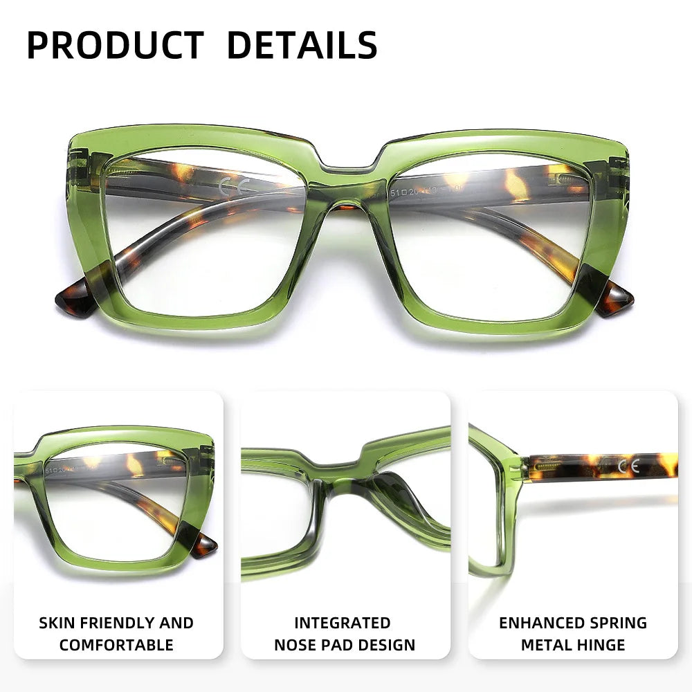 Fashion Elegant Reading Glasses For Women Readers Anti Blue Light Computer Eyewear Suitable for Daily Reading +1.0 ~ +3.5